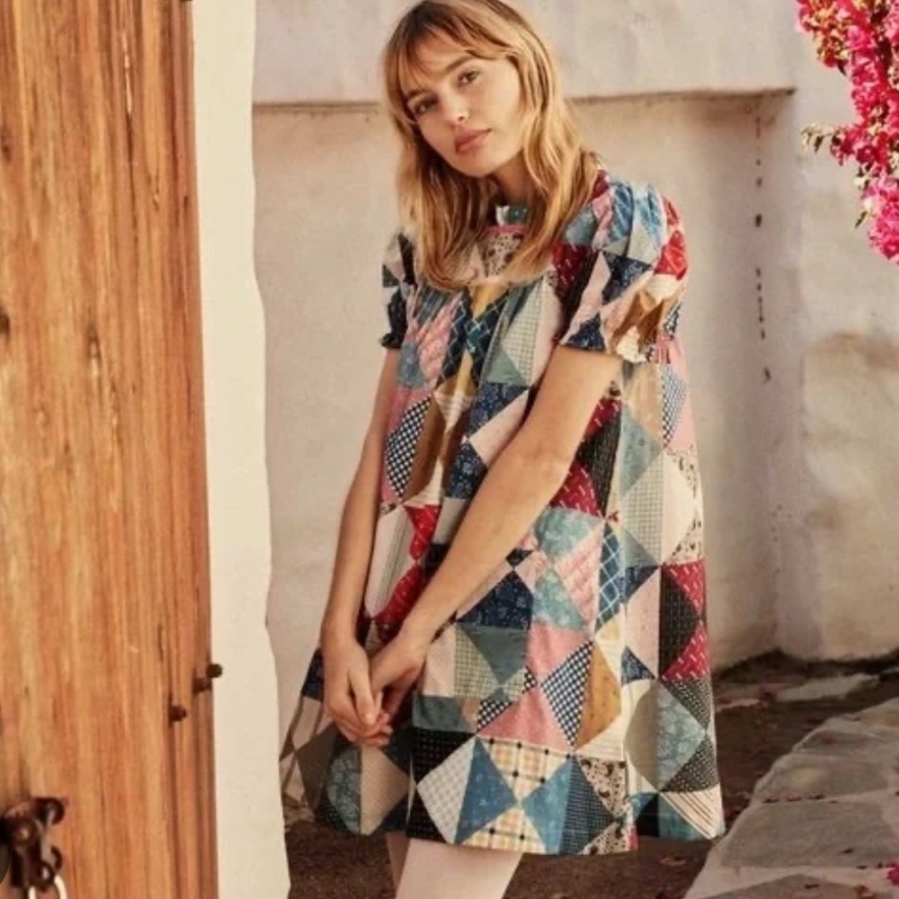 Doen Amarillo Patchwork Dress